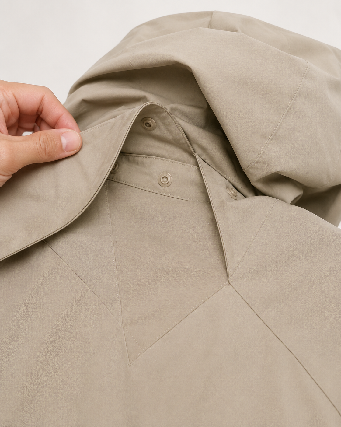 ZOVENLI Foldhood Overshirt