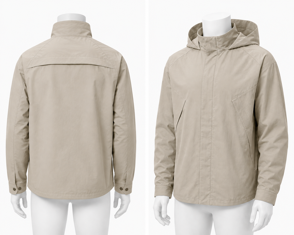 ZOVENLI Foldhood Overshirt