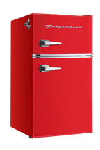Frigidaire Retro Two-Door Compact Refrigerator With Freezer, 3.1 Cu. Ft., Red