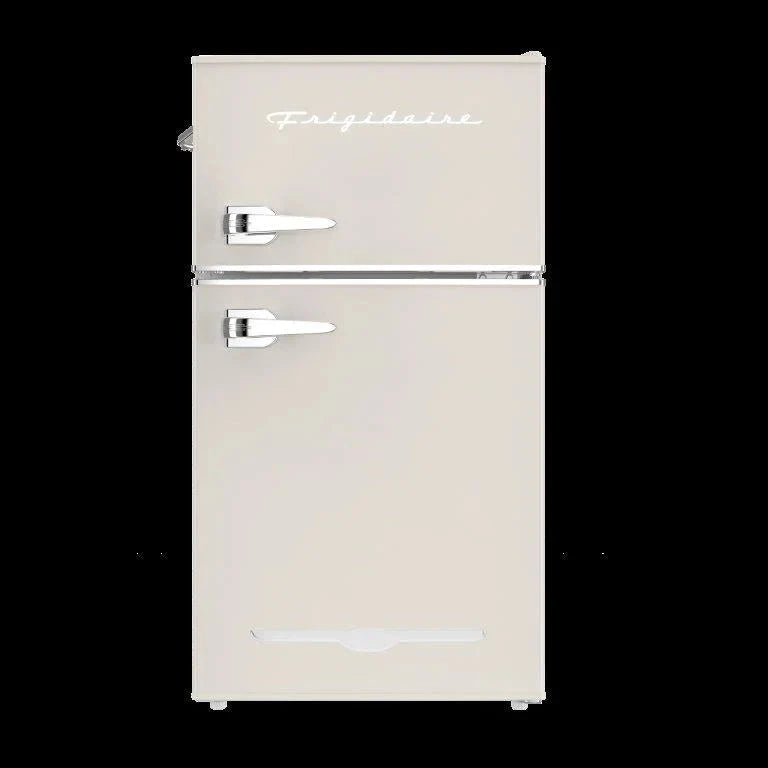 Frigidaire 3.1 Cu. Ft. 2-Door Retro Compact Refrigerator With Built-In Side Bottle Opener - Cream