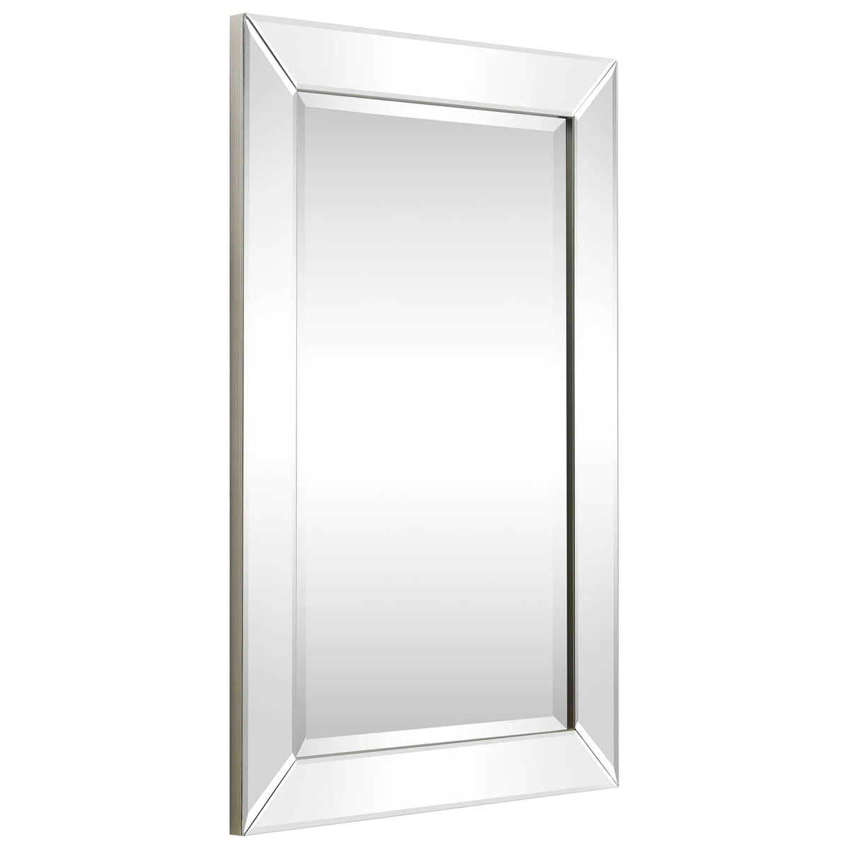 Rectangular Clear Beveled Wall Mirror - 3 Sizes