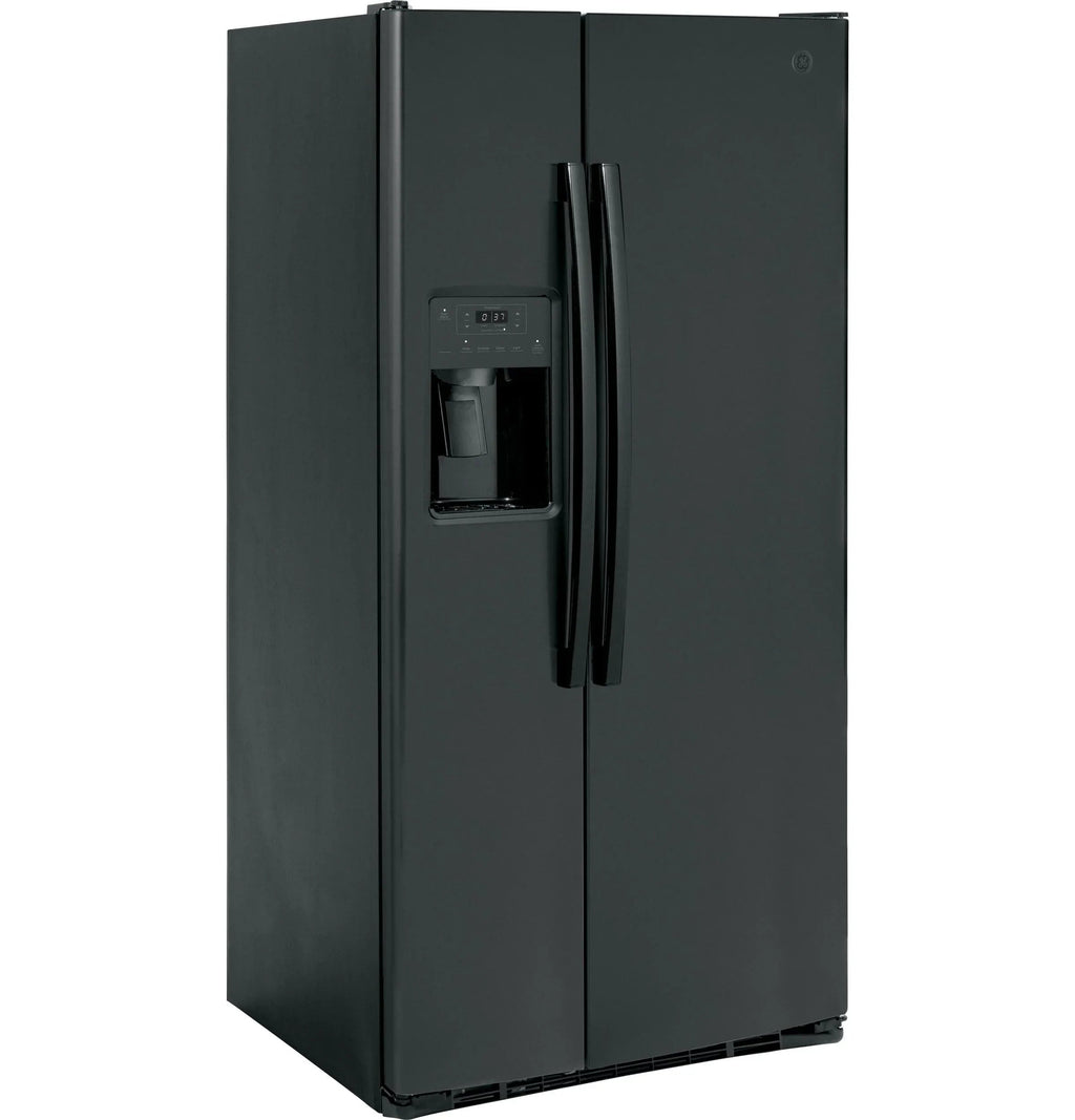 GE APPLIANCES Side By Side Freestanding Refrigerator - GSS23GGPBB