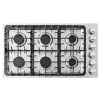 5-Piece Kitchen Package - 36in Gas Cooktop, 36in Range Hood, 30in Electric Wall Oven, 24in Microwave Drawer, French Door Refrigerator