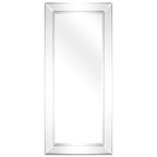 Rectangular Clear Beveled Wall Mirror - 3 Sizes