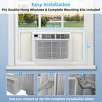 10000 BTU Window Air Conditioner With Remote, ECO Mode And Dehumidifier - White