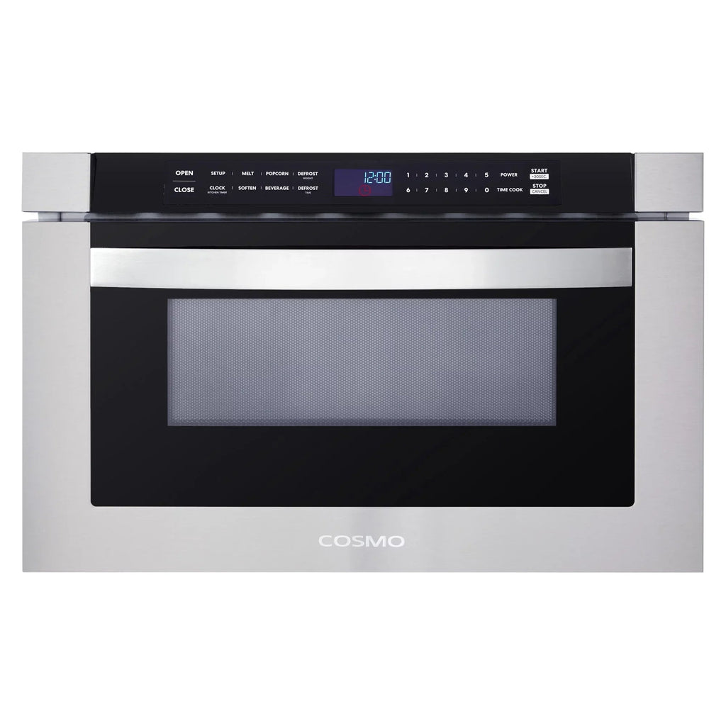 5-Piece Kitchen Package - 36in Gas Cooktop, 36in Range Hood, 30in Electric Wall Oven, 24in Microwave Drawer, French Door Refrigerator