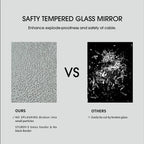 Aluminum Alloy Rounded Corner Wall Vanity Mirror