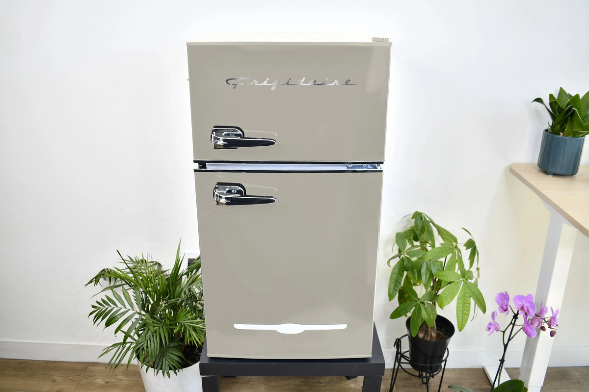Frigidaire 3.1 Cu. Ft. 2-Door Retro Compact Refrigerator With Built-In Side Bottle Opener - Cream